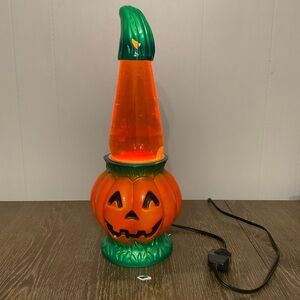 Vintage The Original Lava Lamp PUMPKIN Halloween